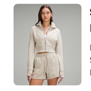 Lululemon Scuba Full-Zip Cropped Hoodie